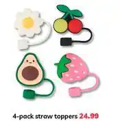 PEP 4 Pack Straw Toppers offer