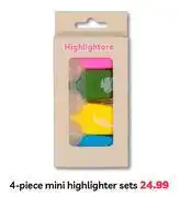 PEP 4 Piece Mini Highlighter Sets offer