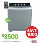 Fair Price Defy Washing Machine 15KG T/T MET DTT151 offer