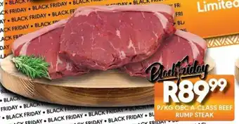 OBC Meat & Chicken Obc a-class beef rump steak offer
