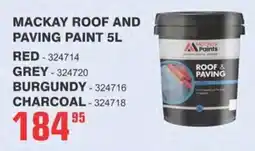 Cashbuild Mackay roof and paving paint offer