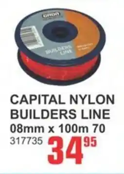 Cashbuild Capital nylon builders line offer