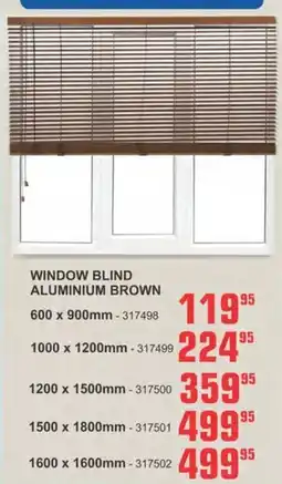 Cashbuild Window blind aluminium brown offer