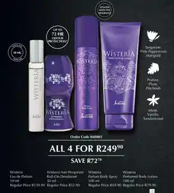 Justine All 4 for R249.90 offer