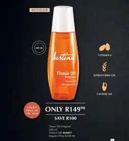 Justine Tissue Oil Original offer