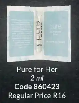 Justine Pure for Her offer