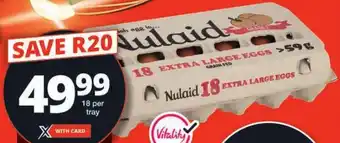 Checkers Nulaid Extra Large Eggs offer