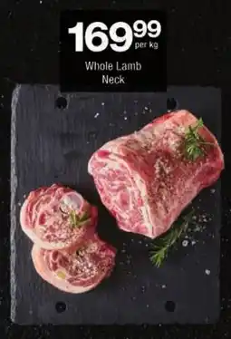 Checkers Whole Lamb Neck offer