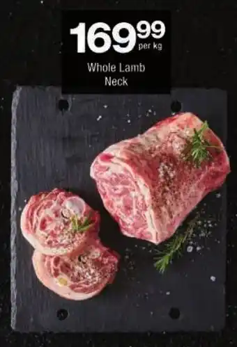 Checkers Whole Lamb Neck offer