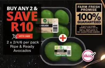 Checkers Ripe & Ready Avocados offer