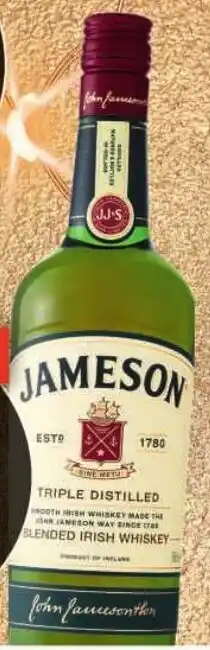 Checkers Jameson Triple Distilled Blended Irish Whiskey offer