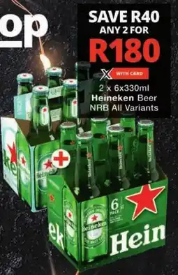 Checkers Heineken Beer NRB All Variants offer