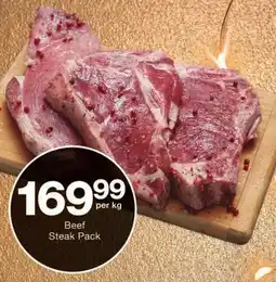 Checkers Beef Steak Pack offer