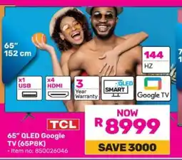 Game 65” QLED Google TV (65P8K) offer