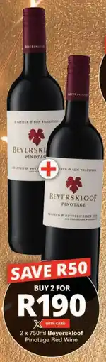 Checkers Beyerskloof Pinotage Red Wine offer