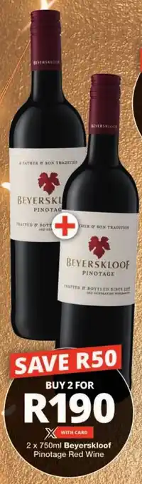 Checkers Beyerskloof Pinotage Red Wine offer