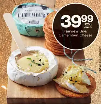 Checkers Fairview Brie/ Camembert Cheese offer