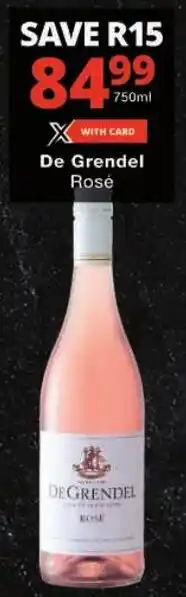 Checkers De Grendel Rosé offer