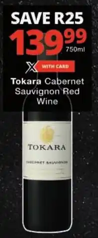 Checkers Tokara Cabernet Sauvignon Red Wine offer