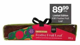 Checkers Limited Edition KWV Festive Fruit Loaf offer