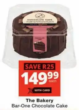 Checkers The Bakery Bar-One Chocolate Cake offer