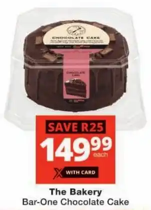 Checkers The Bakery Bar-One Chocolate Cake offer