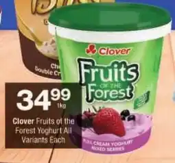 Checkers Clover Fruits of the Forest Yoghurt All Variants offer