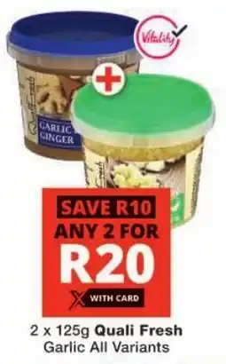 Checkers Quali Fresh Garlic All Variants offer