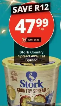 Checkers Stork Country Spread 40% Fat Spread offer