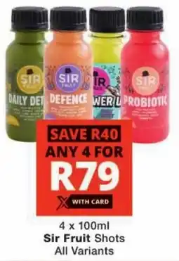 Checkers Sir Fruit Shots All Variants offer