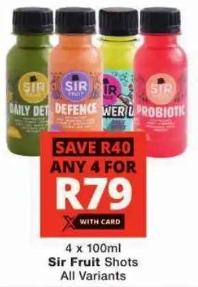 Checkers Sir Fruit Shots All Variants offer