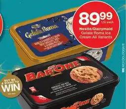 Checkers Nestlé/ Dairymaid Gelata Roma Ice Cream All Variants offer