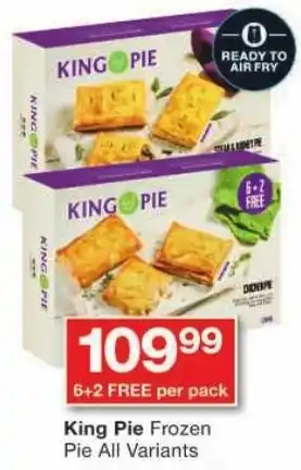 Checkers King Pie Frozen Pie All Variants offer