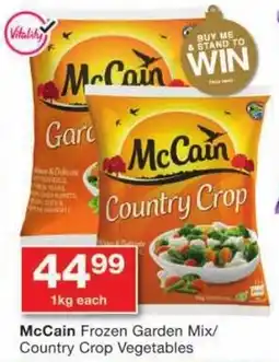 Checkers McCain Frozen Garden Mix/ Country Crop Vegetables offer