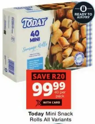 Checkers Today Mini Snack Rolls All Variants offer