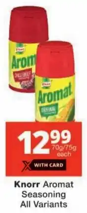 Checkers Knorr Aromat Seasoning All Variants offer