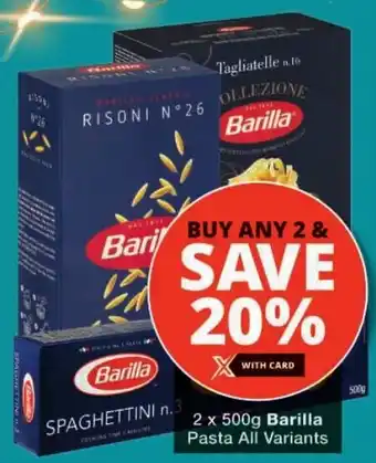 Checkers Barilla Pasta All Variants offer