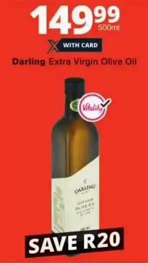 Checkers Darling Extra Virgin Olive Oil offer