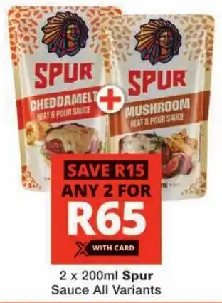 Checkers Spur Sauce All Variants offer