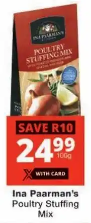 Checkers Ina Paarman's Poultry Stuffing Mix offer