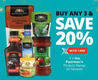 Checkers Ina Paarman's Product Range All Variants offer
