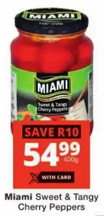 Checkers Miami Sweet & Tangy Cherry Peppers offer