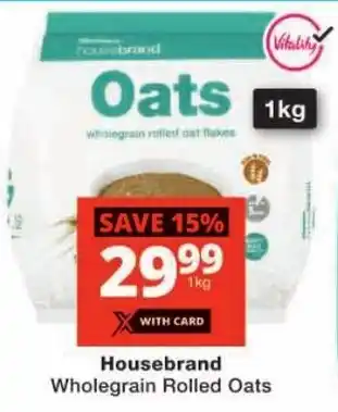 Checkers Housebrand Wholegrain Rolled Oats offer