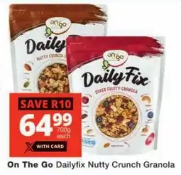 Checkers On The Go Dailyfix Nutty Crunch Granola offer