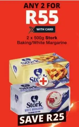 Checkers Stork Baking/ White Margarine offer