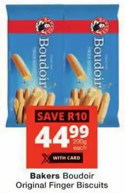Checkers Bakers Boudoir Original Finger Biscuits offer