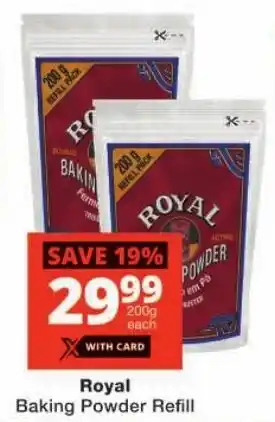 Checkers Royal Baking Powder Refill offer