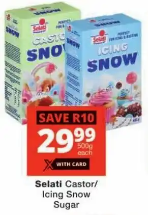 Checkers Selati Castor/ Icing Snow Sugar offer