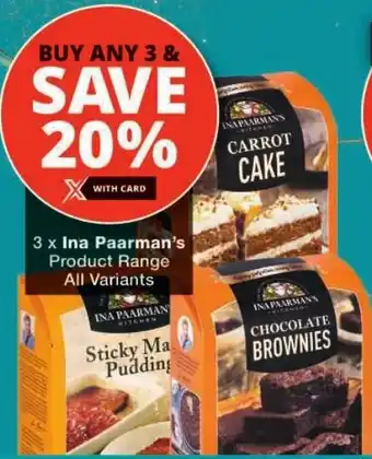 Checkers Ina Paarman's Product Range All Variants offer