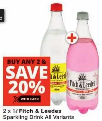 Checkers Fitch & Leedes Sparkling Drink All Variants offer